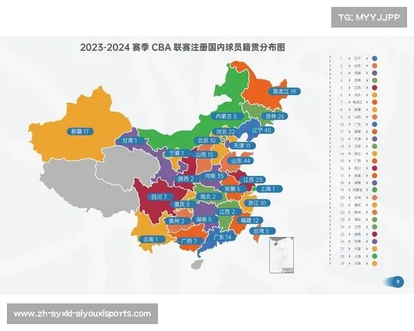CBA各支球队所在城市汇总及分布情况 CBA各支球队所在城市汇总及分布情况
